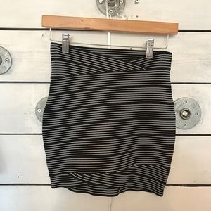 BCBG Maxazria Striped Skirt